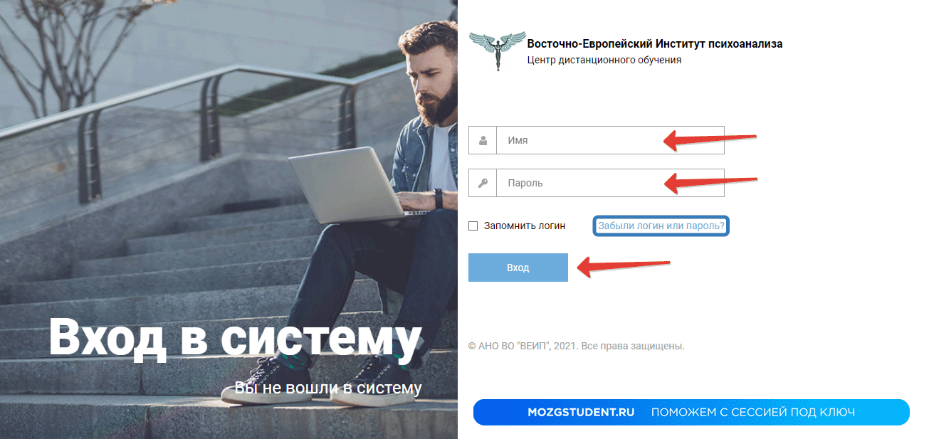 Вход ВЕИП